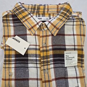 Sonoma Originals Classic Checks Designed Flannel Shirt Men Size 2XL